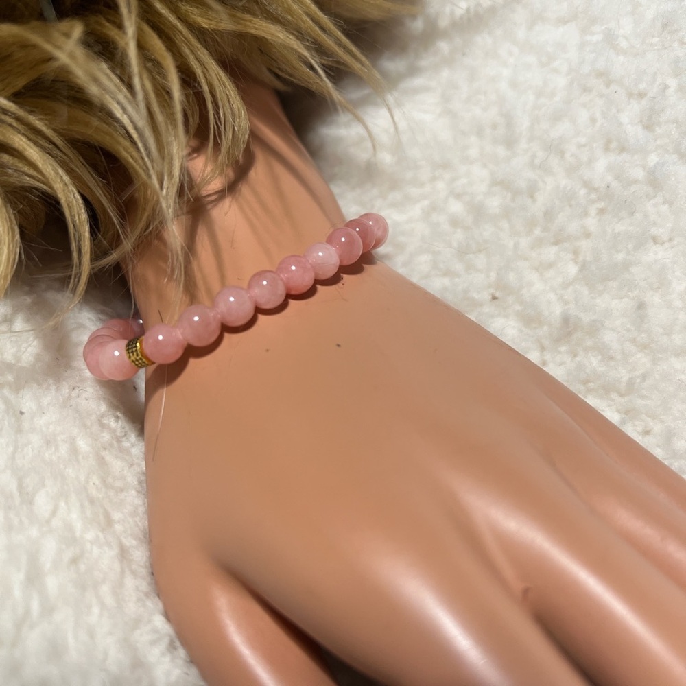 Bracelet 6mm Pink Salmon Coral - Picture 1 of 7